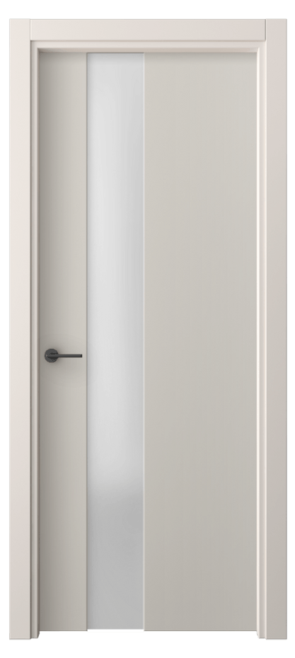Межкомнатная дверь Freedom 4224 ПЭТ светло-серый Сатинированное стекло Цена 36099 ₽ | Volhovec
