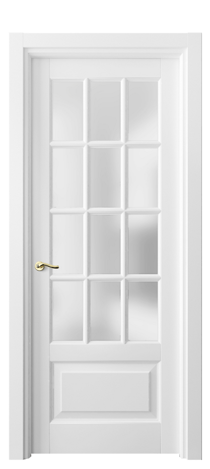 Межкомнатная дверь Lignum 0728 Бук белоснежный Сатинированное стекло Цена 110799 ₽ | Volhovec