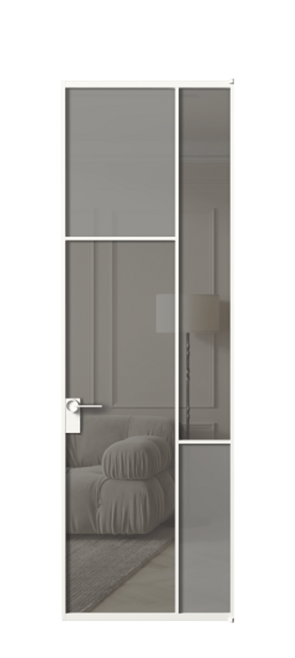 Дверь межкомнатная Mosaic АЛПЛ041.10 Алюминий Белый Сатинированное серое стекло, триплекс, 6 мм + Прозрачное серое стекло, триплекс, 6 мм Без короба бел Цена 158330 Стоимость комплекта двери включает:
1. Полотно (600/650/700/750/800/850/900/950*2000-2400 мм).
2. Короб
3. Комплект фурнитуры (2 торцевые петли и магнитный замок с ответной планкой). Фабрика дверей Волховец 8 (800) 551 43 19 Межкомнатная дверь Mosaic АЛПЛ041.10 Алюминий Белый Сатинированное серое стекло, триплекс, 6 мм + Прозрачное серое стекло, триплекс, 6 мм Цена 158330 ₽ | Volhovec