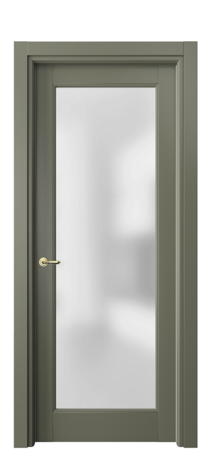 Межкомнатная дверь Toscana Elegante 6300 Бук оливковый тёмный Сатинированное стекло Цена 89099 ₽ | Volhovec