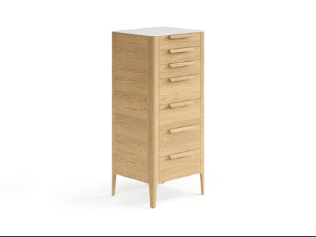 Мебель Комод Piega 7 ящиков. Цвет Дуб соломенный матовый. Материал Массив дуба матовый. Коллекция Комод Piega 7 ящиков. Картинка.