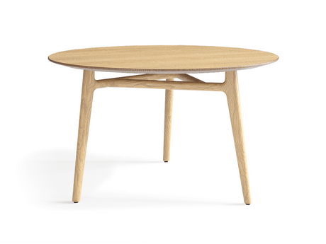 Мебель Стол Primo обеденный круглый 125×125 см. Цвет Дуб соломенный матовый. Материал Массив дуба матовый. Коллекция Стол Primo обеденный круглый 125×125 см. Картинка.