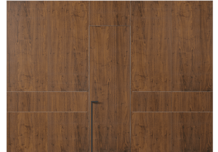 Панели для отделки стен Стеновая панель в древесной отделке Орех медный матовый. Цвет Орех медный матовый. Материал Шпон Naturwood. Коллекция Древесные отделки. Картинка.