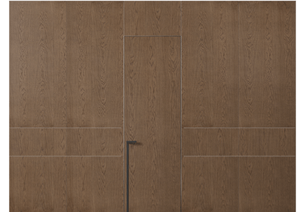 Панели для отделки стен Стеновая панель в древесной отделке Дуб серый матовый. Цвет Дуб серый матовый. Материал Шпон Naturwood. Коллекция Древесные отделки. Картинка.