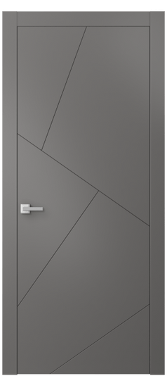 Дверь межкомнатная АКП 8058 МКЛС Матовый классический серый. Цвет Матовый классический серый. Материал Гладкая эмаль. Коллекция Linea. Картинка.