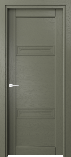 Дверь межкомнатная 6111 ДОТ. Цвет Дуб оливковый тёмный. Материал Массив дуба эмаль. Коллекция Ego. Картинка.