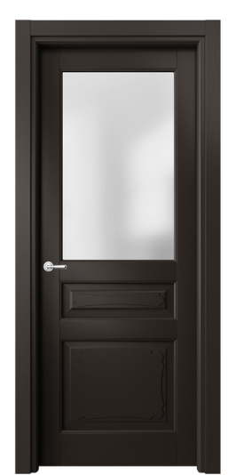 Дверь межкомнатная 6324 БАН САТ. Цвет Бук антрацит. Материал Массив бука эмаль. Коллекция Toscana Elegante. Картинка.