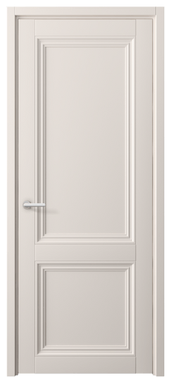 Дверь межкомнатная 2523 ПЭТБ. Цвет ПЭТ тёплый-белый. Материал ПЭТ. Коллекция Centro. Картинка.