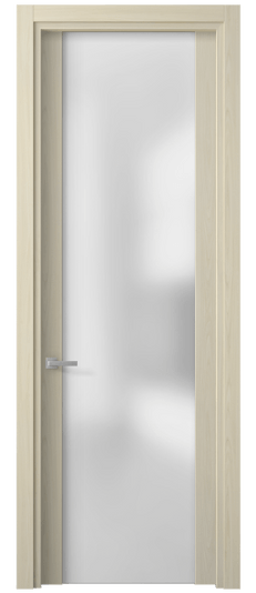 Дверь межкомнатная 4114 МОЯ САТ. Цвет Молочный ясень. Материал Сиплекс ламинатин. Коллекция Планум. Картинка.