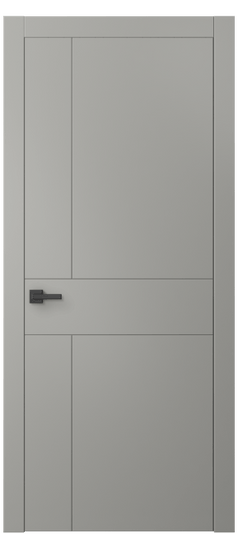 Дверь межкомнатная 8056 МНСР. Цвет Матовый нейтральный серый. Материал Гладкая эмаль. Коллекция Linea. Картинка.