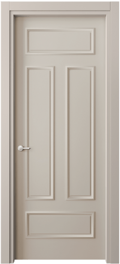 Дверь межкомнатная 8143 МСБЖ. Цвет Матовый светло-бежевый. Материал Гладкая эмаль. Коллекция Paris. Картинка.