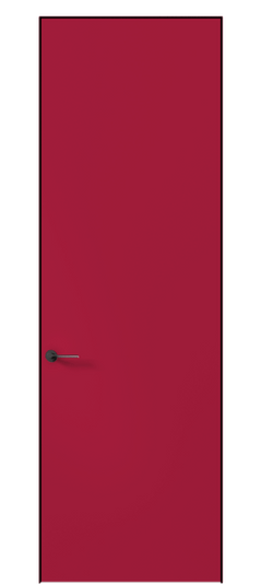 Дверь межкомнатная 0010 АКП Малиново-красный RAL 3027. Цвет RAL Малиново-красный RAL 3027. Материал Гладкая эмаль. Коллекция Планум Про. Картинка.