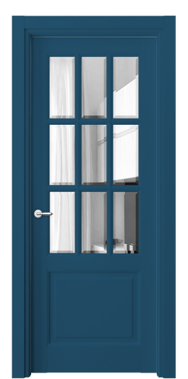 Дверь межкомнатная 6312 NCS S 5030-R90B. Цвет NCS NCS S 5030-R90B. Материал Массив бука эмаль. Коллекция Toscana Grigliato. Картинка.