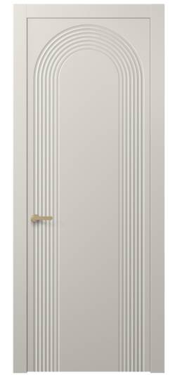 Дверь межкомнатная АКП 8648 МОС. Цвет Матовый облачно-серый. Материал Гладкая эмаль. Коллекция Alba. Картинка.