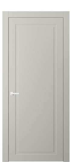 Дверь межкомнатная АКП 8001 МТСР. Цвет Матовый тёплый серый. Материал Гладкая эмаль. Коллекция Neo Classic. Картинка.