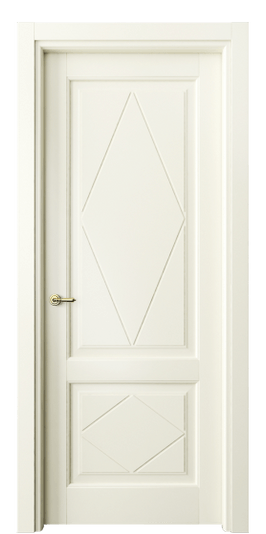 Дверь межкомнатная 6343 ММБ. Цвет Матовый молочно-белый. Материал Гладкая эмаль. Коллекция Тоскана Ромбо. Картинка.