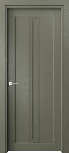 Дверь межкомнатная 6121 ДОТ. Цвет Дуб оливковый тёмный. Материал Массив дуба эмаль. Коллекция Ego. Картинка.