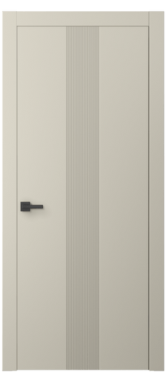 Дверь межкомнатная 8042 МБСР. Цвет Матовый бежево-серый. Материал Гладкая эмаль. Коллекция Linea. Картинка.