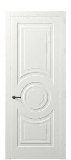 Дверь межкомнатная АКП 8461 МССР. Цвет Матовый светло-серый. Материал Гладкая эмаль. Коллекция Mascot. Картинка.