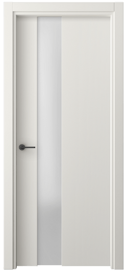 Дверь межкомнатная 4224 СТБЛ САТ. Цвет Софт-тач белоснежный. Материал Полипропилен. Коллекция Freedom. Картинка.