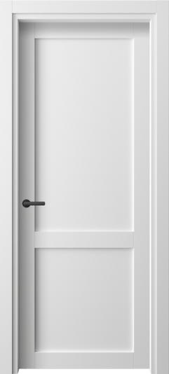 Дверь межкомнатная 2121 БШ. Цвет Белый шёлк. Материал Ciplex ламинатин. Коллекция Neo. Картинка.