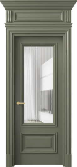 Дверь межкомнатная 7306 БОТ DUNE. Цвет Бук оливковый тёмный. Материал Массив бука эмаль. Коллекция Antique. Картинка.