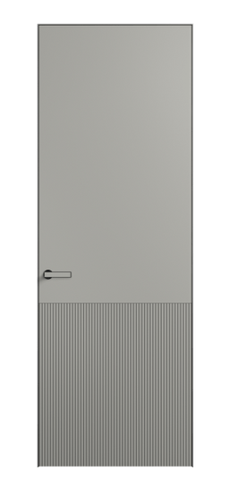 Дверь межкомнатная АКУ 8204 МНСР Матовый нейтральный серый. Цвет Матовый нейтральный серый. Материал Гладкая эмаль. Коллекция Velvet. Картинка.