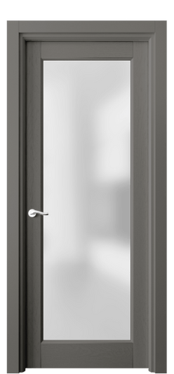 Дверь межкомнатная 0700 ДКЛС САТ. Цвет Дуб классический серый. Материал Массив дуба эмаль. Коллекция Lignum. Картинка.