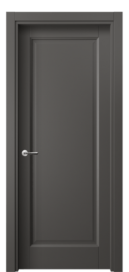 Дверь межкомнатная 1401 ПЭГФ. Цвет ПЭТ графитовый. Материал ПЭТ. Коллекция Galant. Картинка.
