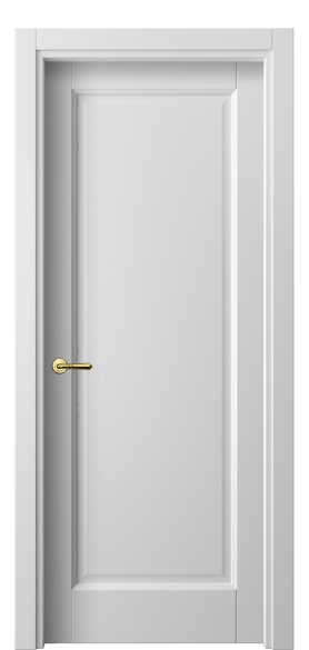 Дверь межкомнатная 1401 МБЛ. Цвет Матовый белоснежный. Материал Гладкая эмаль. Коллекция Galant. Картинка.