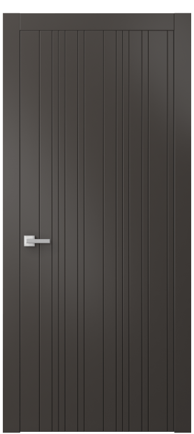 Дверь межкомнатная АКП 8051 МАН Матовый антрацит. Цвет Матовый антрацит. Материал Гладкая эмаль. Коллекция Linea. Картинка.
